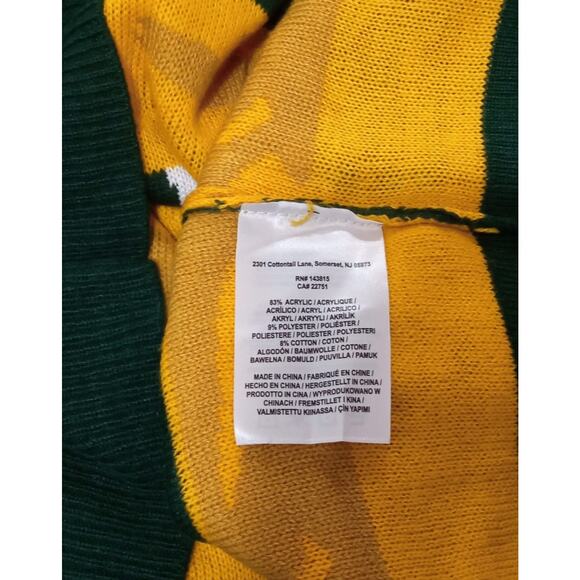NFL Team Apparel Men's Sweater Green Bay Packets Yellow/Green Sz Small NWT! - Picture 10 of 12
